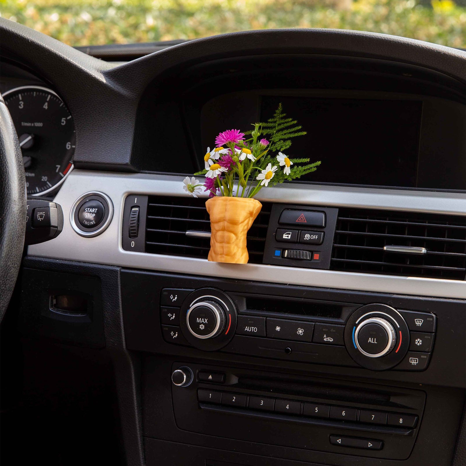 Male Torso - Cardening Mini Vase Car Accessory