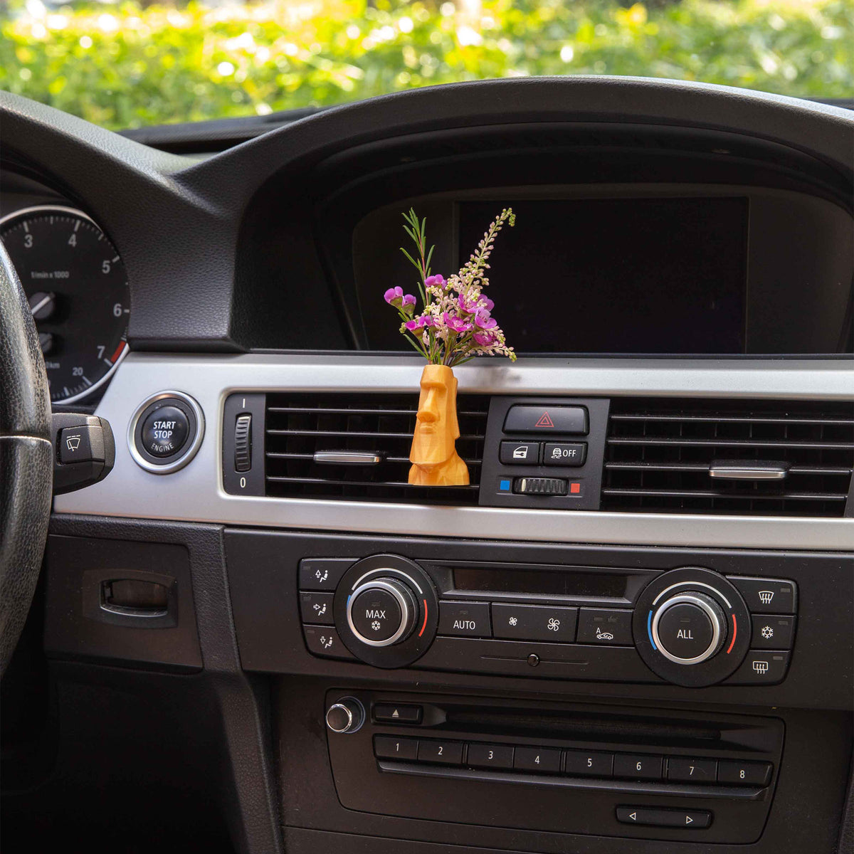 The Moai - Cardening Mini Vase Car Accessory