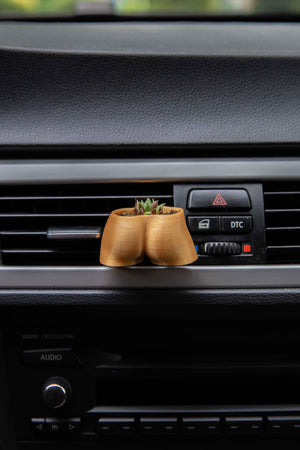 Booty Sporty Butt - Cardening Mini Planter Car Accessory