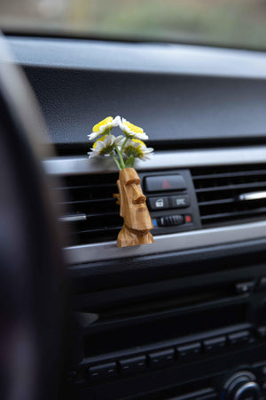 Moai - Cardening Mini Vase Car Accessory