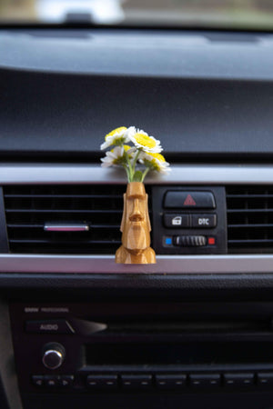 Moai - Cardening Mini Vase Car Accessory