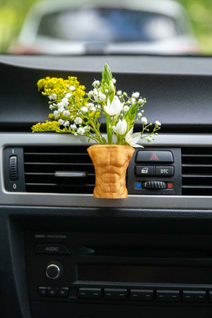 Male Torso - Cardening Mini Vase Car Accessory