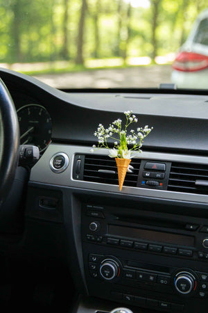Ice Cream Cone - Cardening Mini Planter Car Accessory