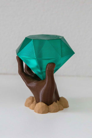 Safemoon Emerald Hand - Desk Ornament - New Antheia
